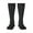 3 Black, variant on Multi-Colored Stars Knee Socks, High Socks Long Stretchy Sock Women Knee High Stocking, Long Socks for Women