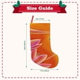 thumbnail image 3 of Lsque Orange Flower Psychedelic Pattern 18 Inch Christmas Stockings, Festive Holiday Stocking for Christmas Decorations Holiday Decor, 3 of 8