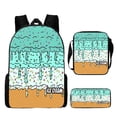 thumbnail image 2 of Womens Ice Cream Series 3 Piece Backpack Set Cute College School Bookbag Back to School Backpack for Women, 2 of 5