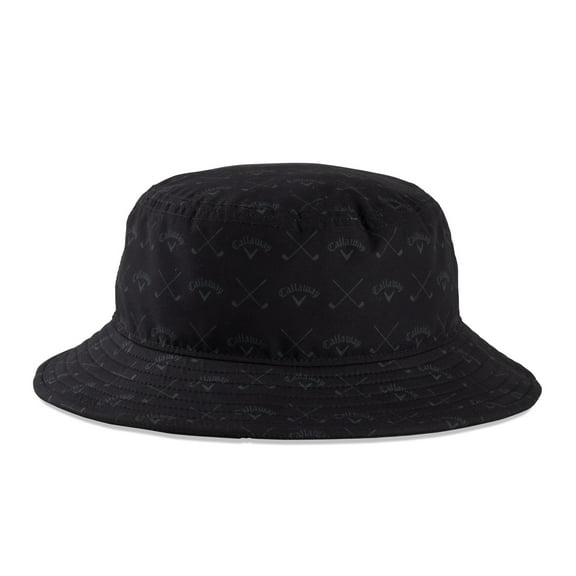 Callaway Mens HD Bucket Hat Waterproof Golf Cap - Black/Charcoal - S/M