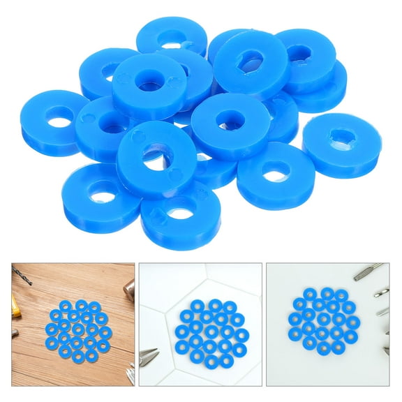 Raindrops  20 Pcs Ac Condenser Shock Absorbing Pad Washer Pads Sky-blue