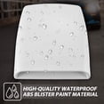 thumbnail image 3 of KaTur Universal Car Decorative Air Flow Intake Hood Scoop Vent Turbo Bonnet Cover White, 3 of 5