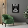 thumbnail image 3 of Inspirational Wall Art Change Only Happens Wall Art Motivational Motto Inspiring Prints Artwork Decor Ready to Hang Unframed, 3 of 12