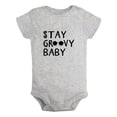 thumbnail image 2 of iDzn Stay Groovy Baby Funny Rompers For Babies, Newborn Baby Unisex Bodysuits, Infant Jumpsuits, Toddler 0-24 Months Kids One-Piece Oufits, 2 of 5