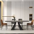 thumbnail image 4 of Outdoor Mobile Dining Table Conference Extendable Garden Dinette Coffee Table Console Cocktail Esstisch Restaurant Furniture My Lux Decor Round, 4 of 12