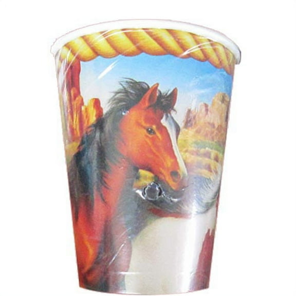 Running Horses 9oz Paper Cups (8ct)