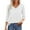 001* White, variant on bnaln Women Tops Summer T Shirts 3/4 Sleeve Shirts Solid Color V-Neck Lace Tops Business Casual Dressy Blouses Spring Tunic Tops Loose Fit Pullover Trendy Shirts Fashion Outfits