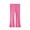 Watermelon Red, variant on Onlyliua Girls Solid Color Elastic Waist Slim Flared Yoga Leggings, Stretchy Casual Full Length Pants, Big Kids Trousers For 3-15 Years Old