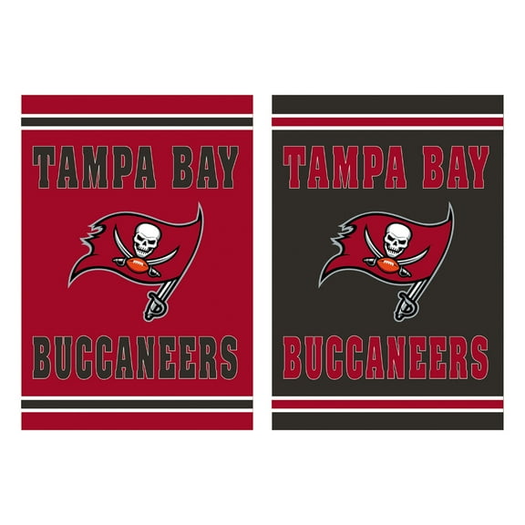 Tampa Bay Buccaneers 12.5" x 18" Double-Sided Embossed Suede Garden Flag