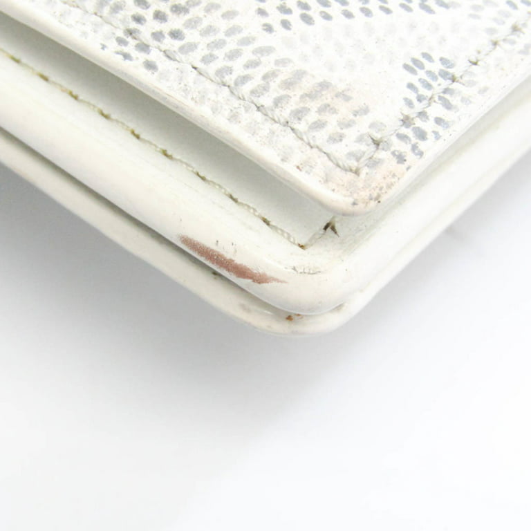 Authenticated Used Goyard Varenne 51 Men,Women Leather,Coated Canvas Long  Bill Wallet (bi-fold) White 