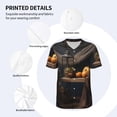 thumbnail image 3 of KLL Modern Skull Sisters for Men's Baseball Shirts,Short Sleeve Casual Shirts Button Down Shirt for Men Beach Summer Wedding Shirt-Small, 3 of 7