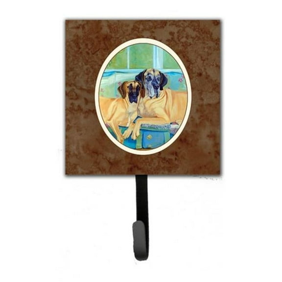 Great Dane Leash or Key Holder, 6 x 1.25 x 4.25 in.