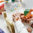 thumbnail image 5 of Tatuajes temporales para niños, 12 hojas con temática de dinosaurios, tatuajes temporales para niños, pegatinas para niñas, niños, Halloween, 5 of 5