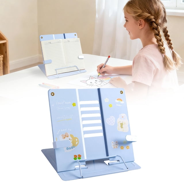 1Pc Book Stand Book Stand Iron For Office Desk Classroom (E)