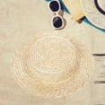 thumbnail image 6 of Yauxim Hat Woven Straw Bonnet Hat Base for Women Breathable Victorian Straw Hat French Flat Top Hats Headwear Beach Vacation Sun Ca, 6 of 6