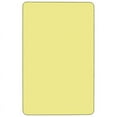 thumbnail image 2 of Flash Furniture Wren Mobile 30''W x 72''L Rectangular Yellow Thermal Laminate Activity Table - Standard Height Adjustable Legs, 2 of 3