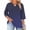 Navy, variant on Posijego Womens Plus Size Tops 3/4 Sleeve Casual Dressy Blouses Spring Casual T-Shirts Summer Tee Loose Tunic Tops