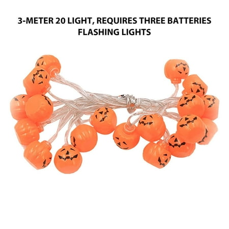 

Gnmfd Halloween Pumpkin Festival Party Decorative LED Ghost Festival Pumpkin Lantern String B