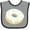 Heather and Black, variant on Inktastic White Donut with Sprinkles Boys or Girls Baby Bib