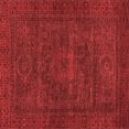 thumbnail image 1 of Ahgly Company Indoor Square Abstract Red Modern Area Rugs, 4' Square, 1 of 4