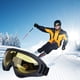 thumbnail image 1 of Gafas de esquí para moto con parabrisas - OTG sobre el cristal, lente cilíndrica ancha, antiempaña, espuma multicapa, amarillo/gris/multicolor, 7,08x3,14 in, 1 of 8