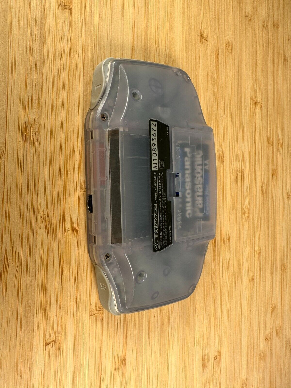 Nintendo GameBoy Advance Clear Gray AGB-001 Game Boy Console w Box  Authentic and Tested, Works Good, RARE 