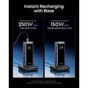 Anker Prime Power Bank and Charging Base, 26,250mAh 300W Max Portable Charger with Base for 6 Devices, Two-Way Charging, TSA-Approved, App Control, compatible for MacBook, iPhone 17 Series, and More