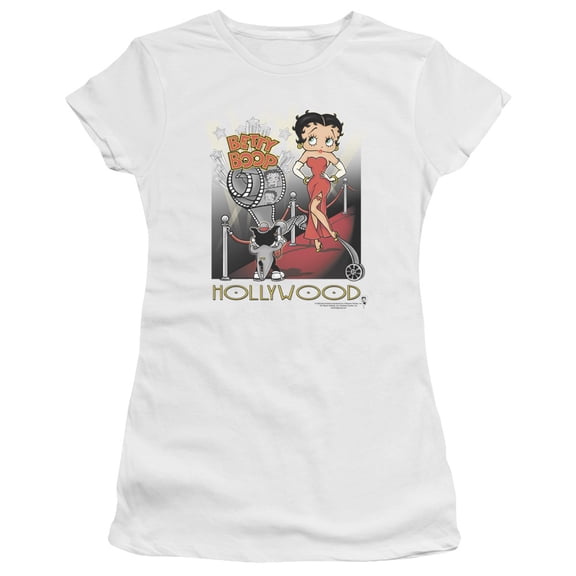 Betty Boop - Hollywood - Juniors Teen Girls Cap Sleeve Shirt - XX-Large