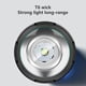 thumbnail image 5 of Linterna LED | Linterna de mano recargable con zoom - 200 lúmenes súper brillante | 4 modos | Aluminio impermeable IPX6 | Carga USB | Tiempo de ejecución de 8 horas | Alcance de 1640 pies | Al aire, 5 of 7