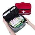 thumbnail image 5 of Blue Red Gray Small Medium and Large Emergency Medicine Storage Portable Travel Medical and Health Storage Bag, 5 of 5