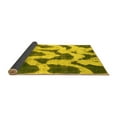 thumbnail image 2 of Ahgly Company Indoor Rectangle Abstract Yellow Modern Area Rugs, 5' x 7', 2 of 4