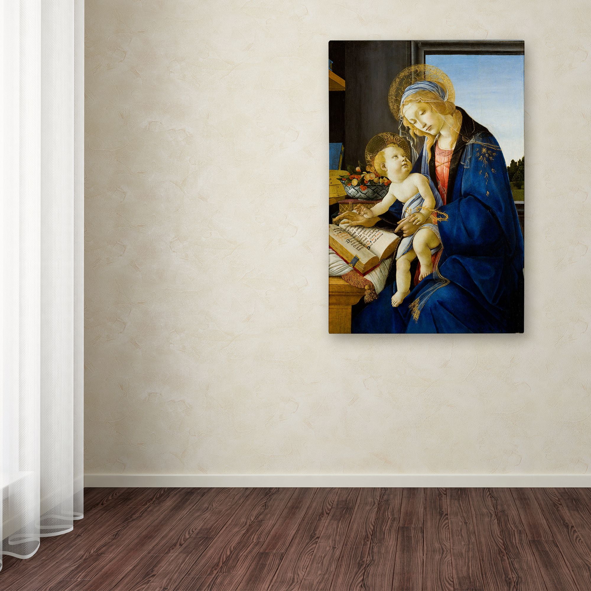 Trademark Fine Art 'The Virgin And Child' Canvas Art by Botticelli