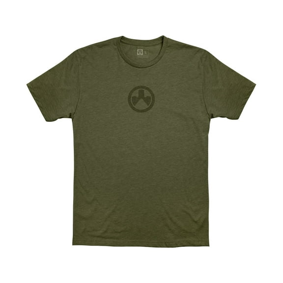 Magpul Men's Iron Logo CVC Short Sleeve Crew Neck T Shirt Olive Drab Heather 2XL