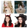 thumbnail image 4 of Halloween Spider Face Tattoos, 10 Sheets Spider Cobweb Temporary Tattoos, Face Shoulder Arm Fake Tattoos Stickers for Halloween Makeup Halloween Party Favor Supplies, 4 of 7