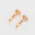 thumbnail image 4 of Arracadas Pegaditas Niña Corazón Pavé Swarovski Oro 18K Lam dorado Unitalla, 4 of 7