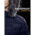 thumbnail image 6 of Wantdo Women's Warm Winter Coat Quilted Puffer Jacket with Removable Hood Waterproof Snow Coat Navy XL, 6 of 10