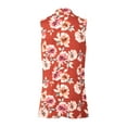 thumbnail image 4 of Made by Olivia Women's Lightweight Sleeveless Draped Floral Print Open Front Cardigan Vest, 4 of 4