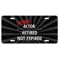 thumbnail image 1 of SignMission A-LP-RET-Actor Plaque d'Immatriculation en Aluminium - Acteur Retraité, 1 of 1