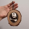 thumbnail image 4 of Wooden Slice Animals Hanging Ornament Lightweight Christmas Tree Pendant for Home Living Room Garden Decoration New(Rabbit), 4 of 8
