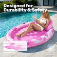 thumbnail image 5 of SLOOSH Inflatable Tanning Pool Lounger Float, 70" x 50" Oval Suntan Tub Floatie for Adults, Tanning Pool Suntan Tub Raft Floatie, Sunbathing Bed Lounge for Summer Water Party, 5 of 9