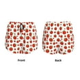 thumbnail image 5 of Picia Hand Drawn Tomatoes Pattern Women's 2 in 1 Athletic Running Shorts High Waisted Workout Casual Gym Sweat Shorts with Comfy Liner Zipper Pockets-X-Large, 5 of 9
