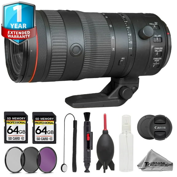Canon RF 24-105mm f/2.8 L IS USM Z Lens - 10pc 128GB Memory Bundle  1Yr Warranty