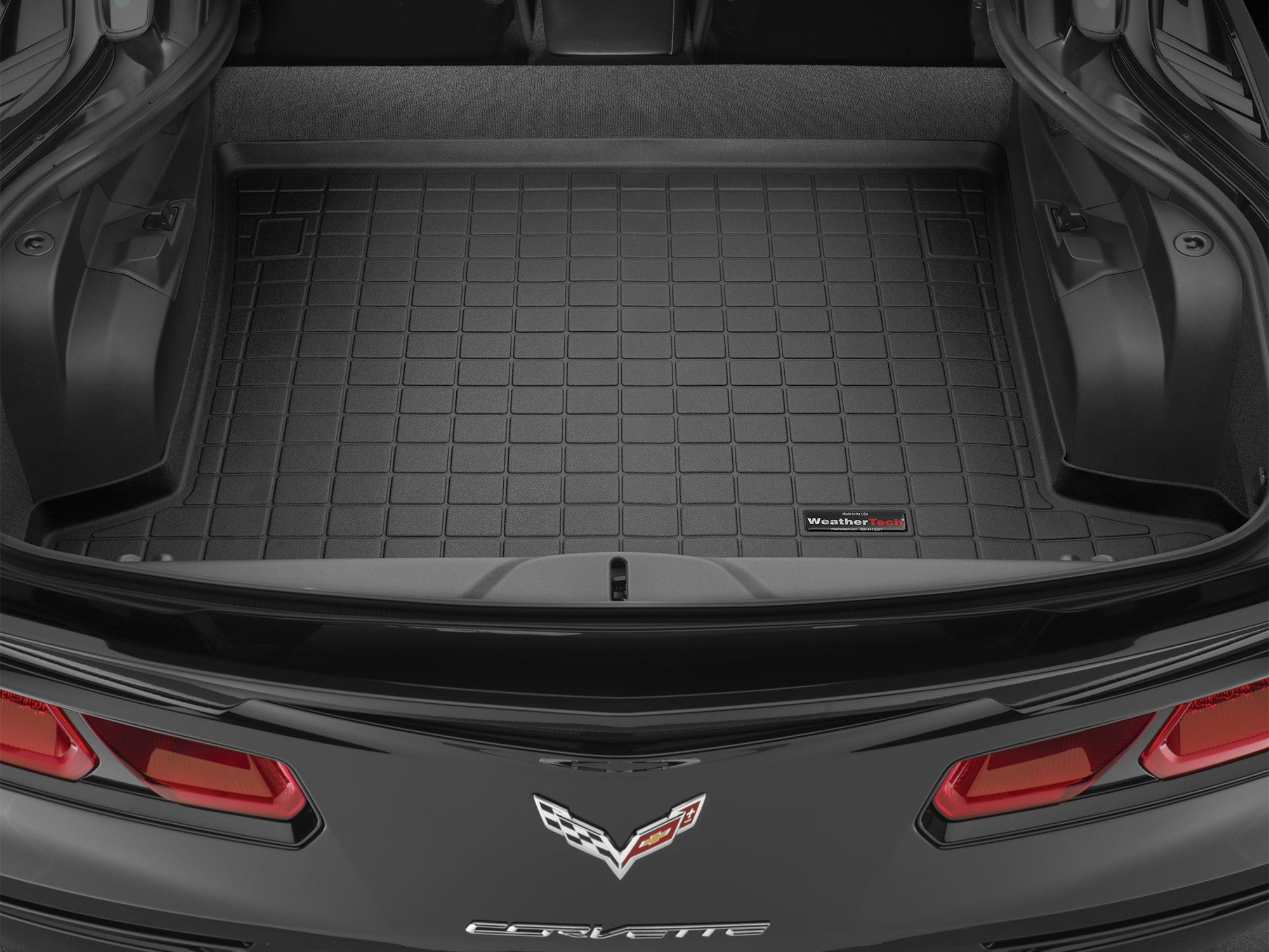 WeatherTech Cargo Trunk Liner compatible with 2014-2019 Chevrolet Corvette - Trunk, Black