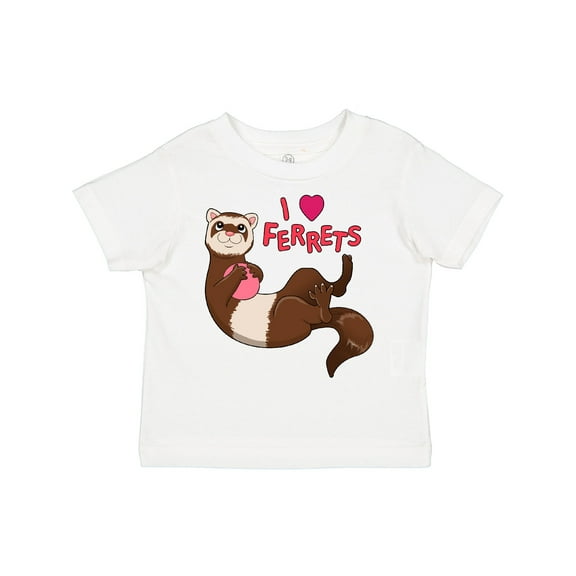 Inktastic I Love Ferrets Boys or Girls Toddler T-Shirt