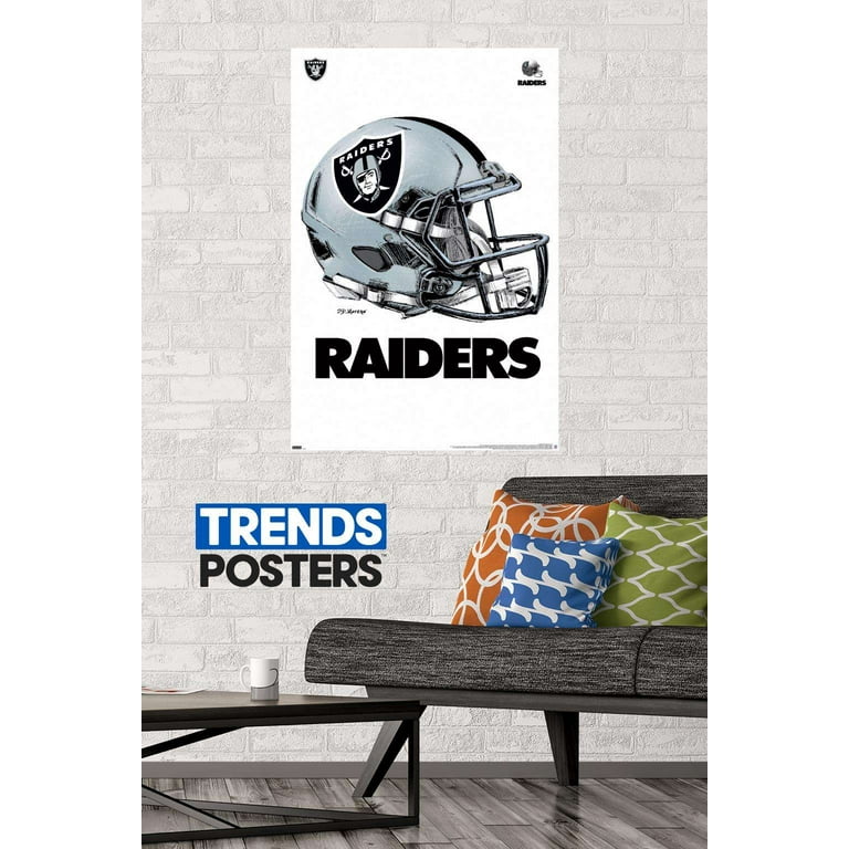 NFL Las Vegas Raiders - Drip Helmet 20 Wall Poster, 22.375 x 34