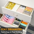 thumbnail image 3 of SpaceAid Drawer Organizer for Clothes, Dresser Drawer Organizer, 12 Pack, Blue, 3 of 6