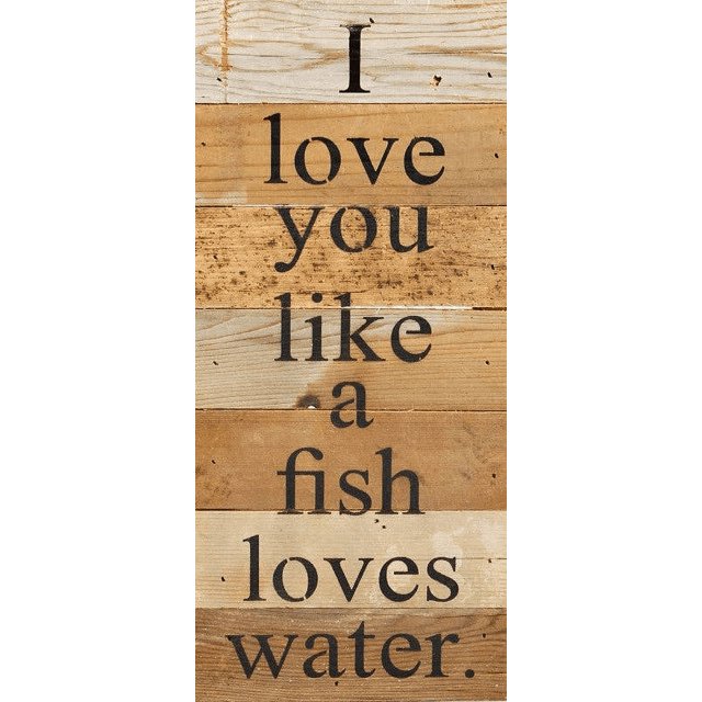 SolarX Eyewear Te amo como un pez ama el agua... Cartel de pared