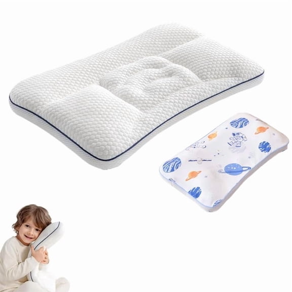 Posture Support Sleeping Pillow, Ergonomic Sleep Pillow, Soft Breathable & Washable Pillow for Neck Alignment