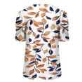 thumbnail image 4 of LiMoi Womens Short Sleeve Tops Dressy Womens T Shirts Fitted Printed Baby Tees for Women Plus Size T Shirts for Women 4x-5x Get it Fast, 4 of 5