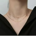 thumbnail image 2 of QQTDFG 925 Sterling Silver Double Layer Summer Choker Necklace Jewelry A2577-Rose Gold, 2 of 5